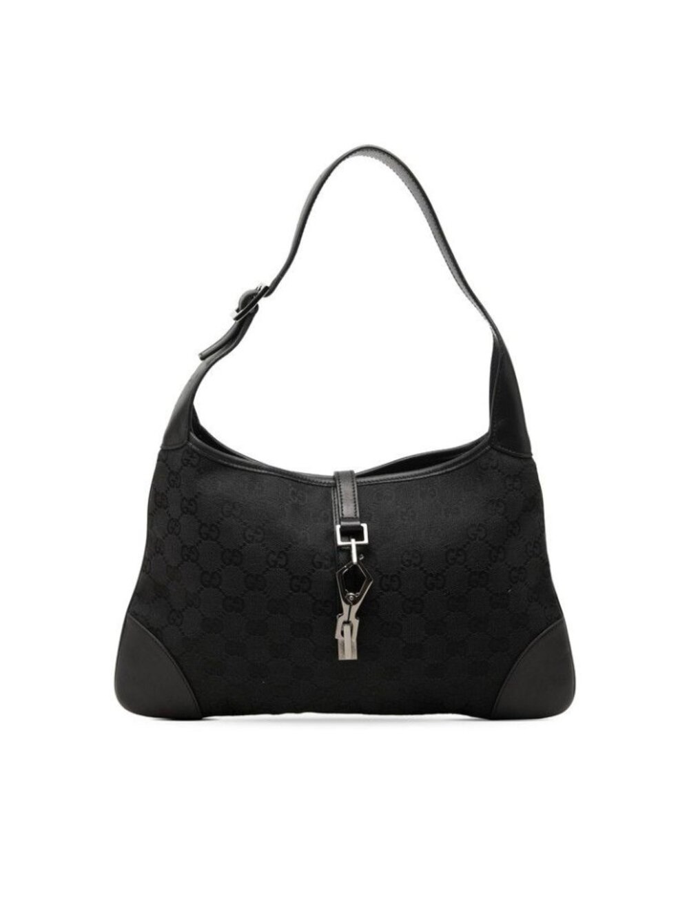 Gucci Jackie GG Canvas Bag Shoulder Black